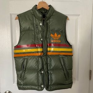 Adidas Olive Green Down Vest